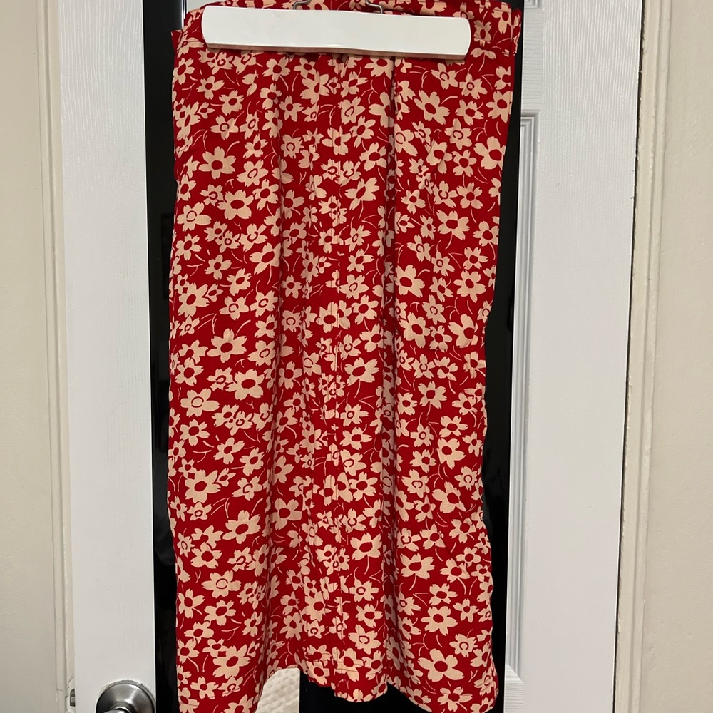 Madewell floral midi Aline skirt
